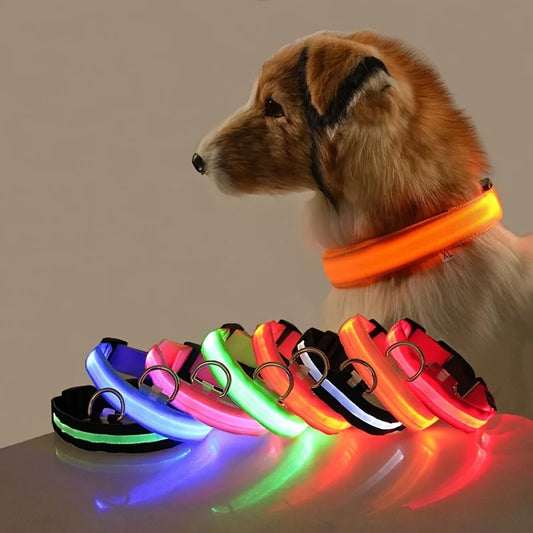 Pet Luxury Store™  - NYLON LED FLASHING COLLAR FOR DOGS